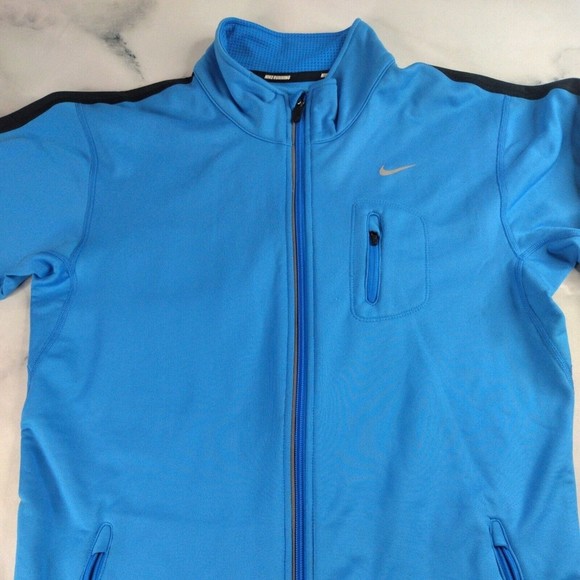 NIKE Running Womens Sz Small Blue Full Zip Jacket - Picture 3 of 9
